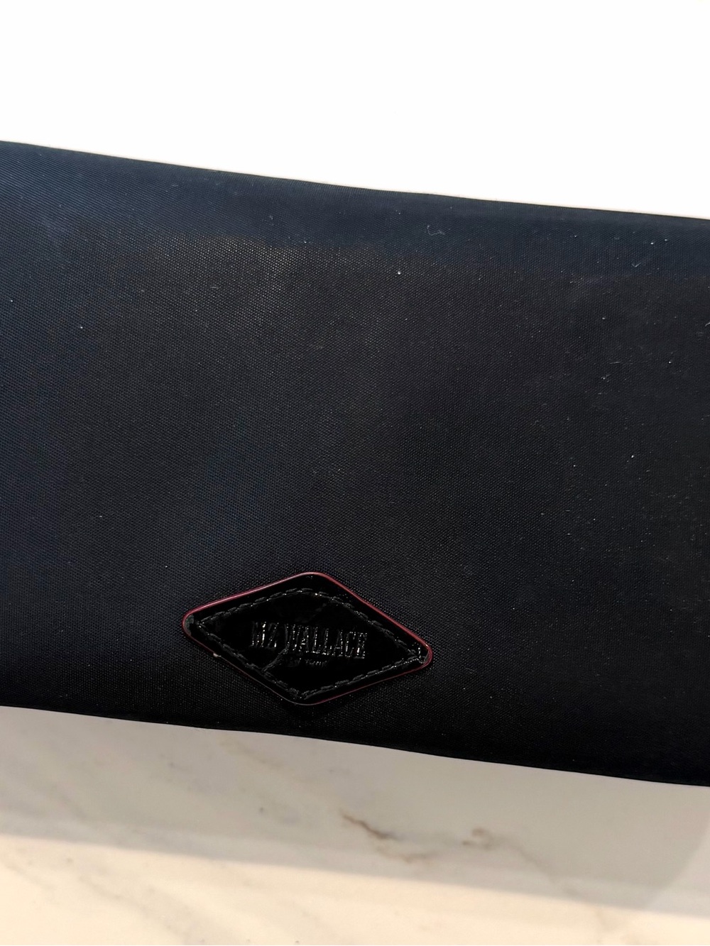 MZ Wallace Black Leather Continental Wallet